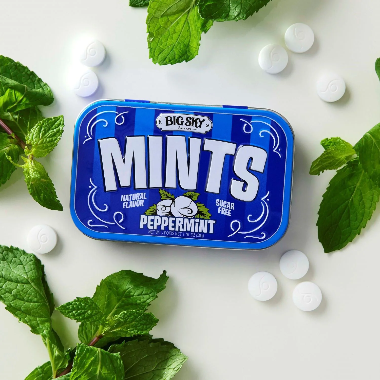 Big Sky Mints Peppermint Tin, Sugar Free | 6ct, Box - Image 3