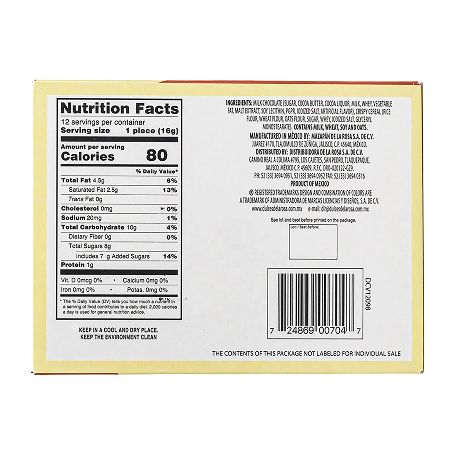 De La Rosa Ranita Croa | 12ct, Box - Image 4