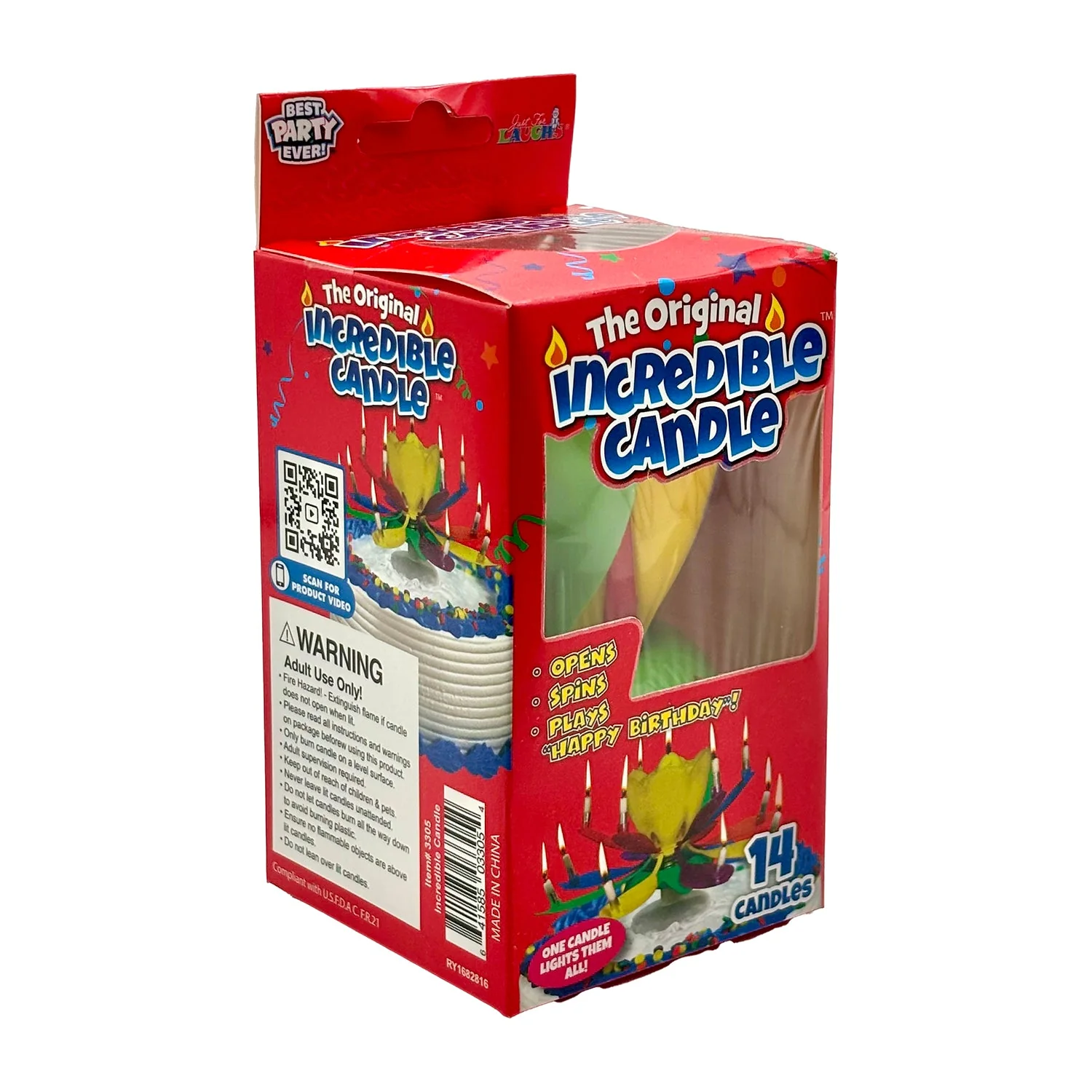 Flower Birthday Candle with Music | Box - Image 3